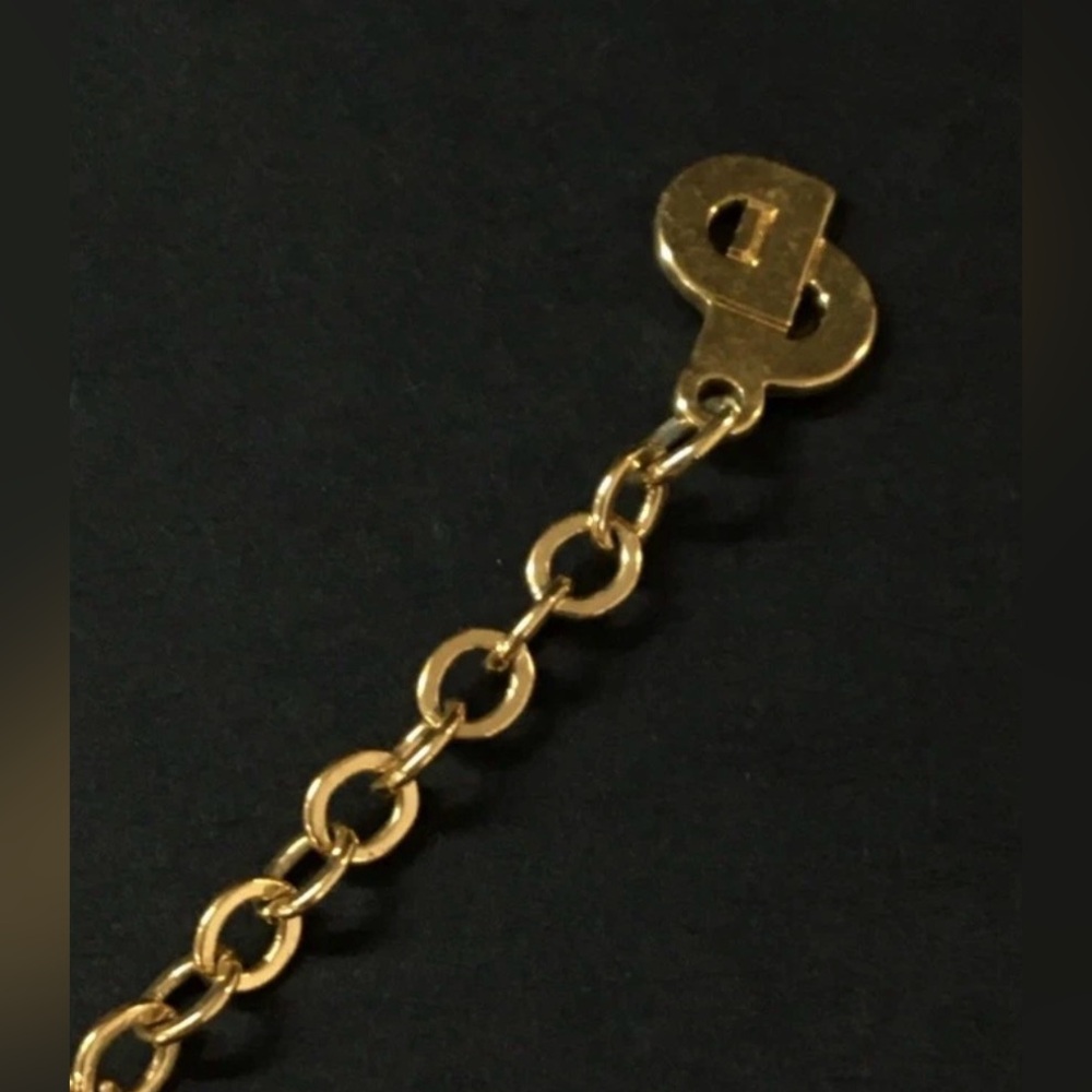 Dior Gold Tone Shoe Pendant Necklace - Picture 4 of 6